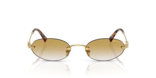 MIU MIU MU A54S - 5AK21D - 51 Lunettes de soleil Or Ovale