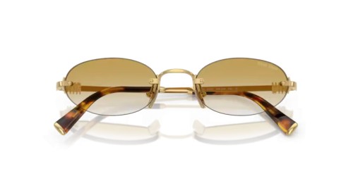 MIU MIU MU A54S - 5AK21D - 51 Lunettes de soleil Or Ovale