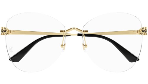 Cartier CT0418O - 001 - 58 Cadres optiques Or Coussin arrondi