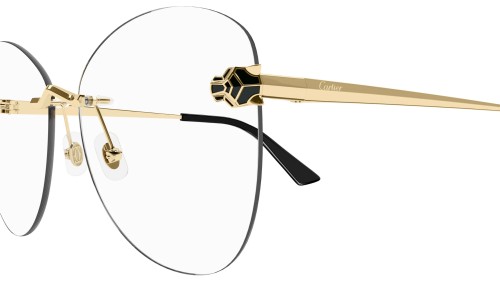 Cartier CT0418O - 001 - 58 Cadres optiques Or Coussin arrondi
