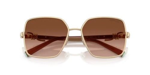 TIFFANY & CO. TF3122 - 61773B - 56 Lunettes de soleil Or pâle Angulaire