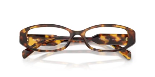 MIU MIU MU 06ZV - 14L1O1 - 54 Cadres optiques Havane miel Rectangle