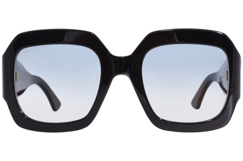 Cartier CT0434S - 003 - 54 Lunettes de soleil Noir, Vert Angulaire