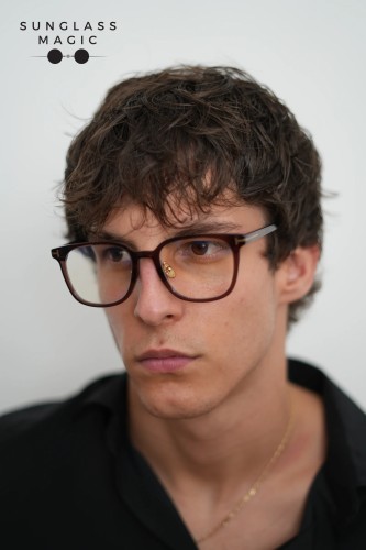 Tom Ford TF5998-K-B ECO - 045 - 51 - AVEC DES VERRES À FILTRE ANTI LUMIÈRE BLEU-VIOLET Cadres optiques Marron Coussin arrondi