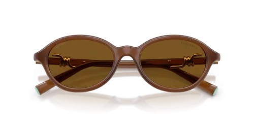 TIFFANY & CO. TF4266U - 847183 - 51 - AVEC DES VERRES POLARISÉS Lunettes de soleil Transparent miel Ovale