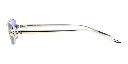 Cartier CT0473S - 004 - 54 Lunettes de soleil Argent Angulaire