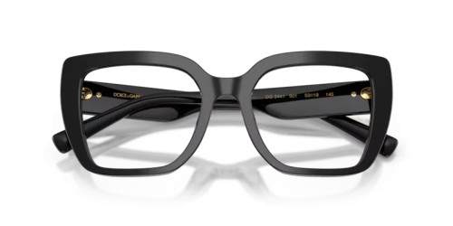 DOLCE & GABBANA DG3441 - 501 - 53 Cadres optiques Noir Angulaire