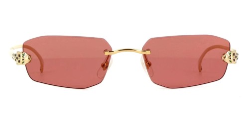 Cartier CT0474S - 002 - 56 Lunettes de soleil Gold Square