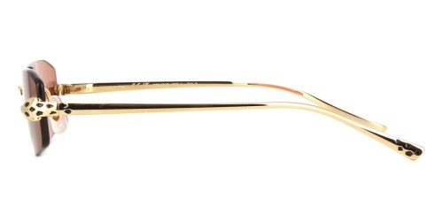 Cartier CT0474S - 002 - 56 Lunettes de soleil Gold Square