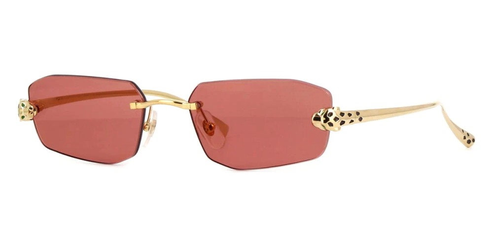 Cartier CT0474S - 002 - 56 Lunettes de soleil Gold Square