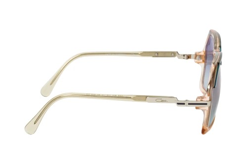 Cazal 186/3 - 001 - 59 Lunettes de soleil Beige, Transparent, Gris Angulaire