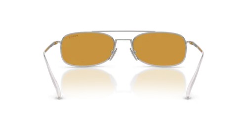PRADA PR D59S - 1BC50P - 54 Lunettes de soleil Argent Coussin
