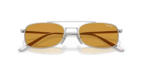 PRADA PR D59S - 1BC50P - 54 Lunettes de soleil Argent Coussin