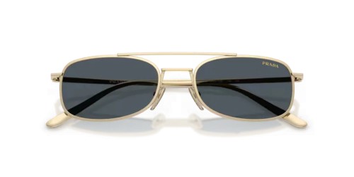 PRADA PR D59S - ZVN70B - 54 Lunettes de soleil Or pâle Coussin