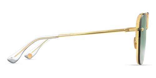 Dita DECADE-TWO DRX-2082 - L - 62 Lunettes de soleil Gold Pilot (Aviator)