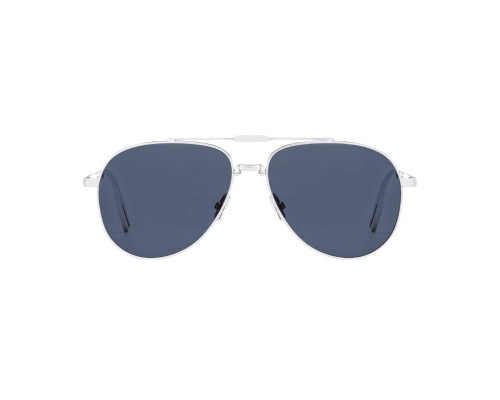 Dior DIOR90 A1U - F0B0 O - 57 - Pliant Lunettes de soleil Argent Pilote (Aviateur)