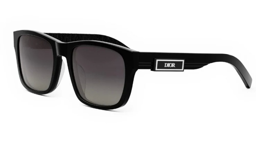 Dior DIOR B23 S2F - 10P3 - 58 Lunettes de soleil Noir Angulaire