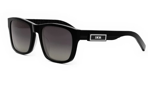 Dior DIOR B23 S2F - 10P3 - 58 Lunettes de soleil Noir Angulaire