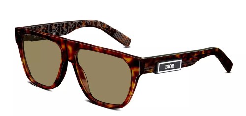 Dior DIORB23 S3I - 20C0 A - 57 Lunettes de soleil Havane Angulaire