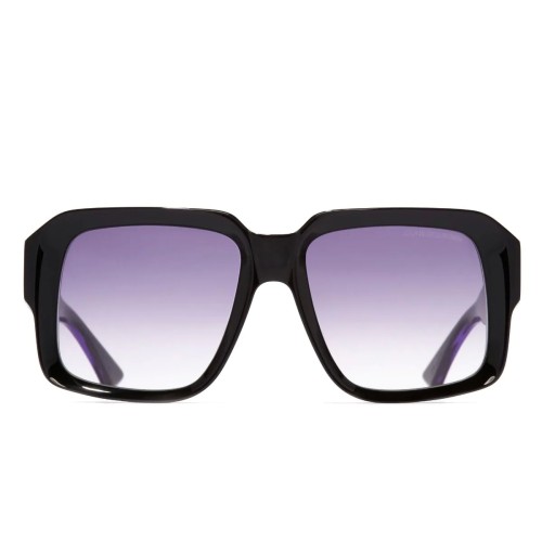 Cutler&Gross CGSN 1388 - 07 - 57 Lunettes de soleil Noir, Violet Angulaire