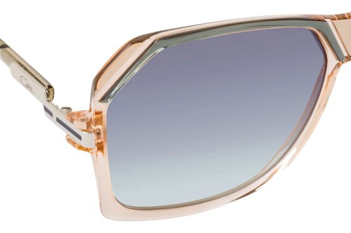 Cazal 186/3 - 001 - 59 Lunettes de soleil Beige, Transparent, Gris Angulaire