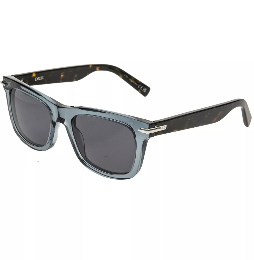 Dior DIORBLACKSUIT S11I - 45P0 A - 53 Lunettes de soleil Bleu, Havane Angulaire