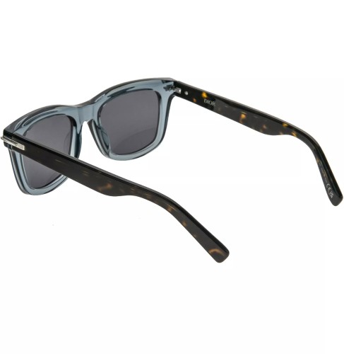 Dior DIORBLACKSUIT S11I - 45P0 A - 53 Lunettes de soleil Bleu, Havane Angulaire