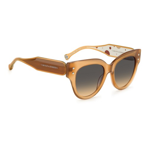 Carolina Herrera CH0008/S - FT4GA - 52 Lunettes de soleil Orange, À motifs Coussin arrondi