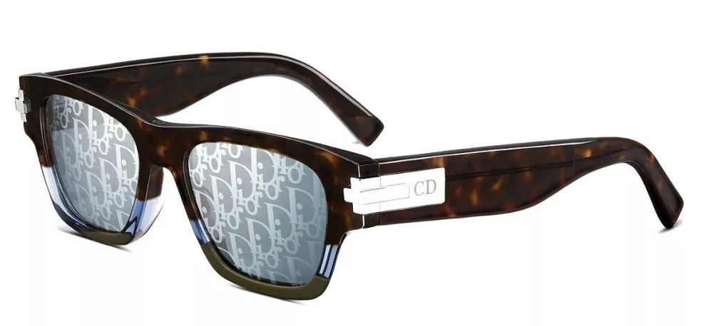 Dior DIORBLACKSUIT XL S2U - 92B8 A - 54 Lunettes de soleil Havane Angulaire