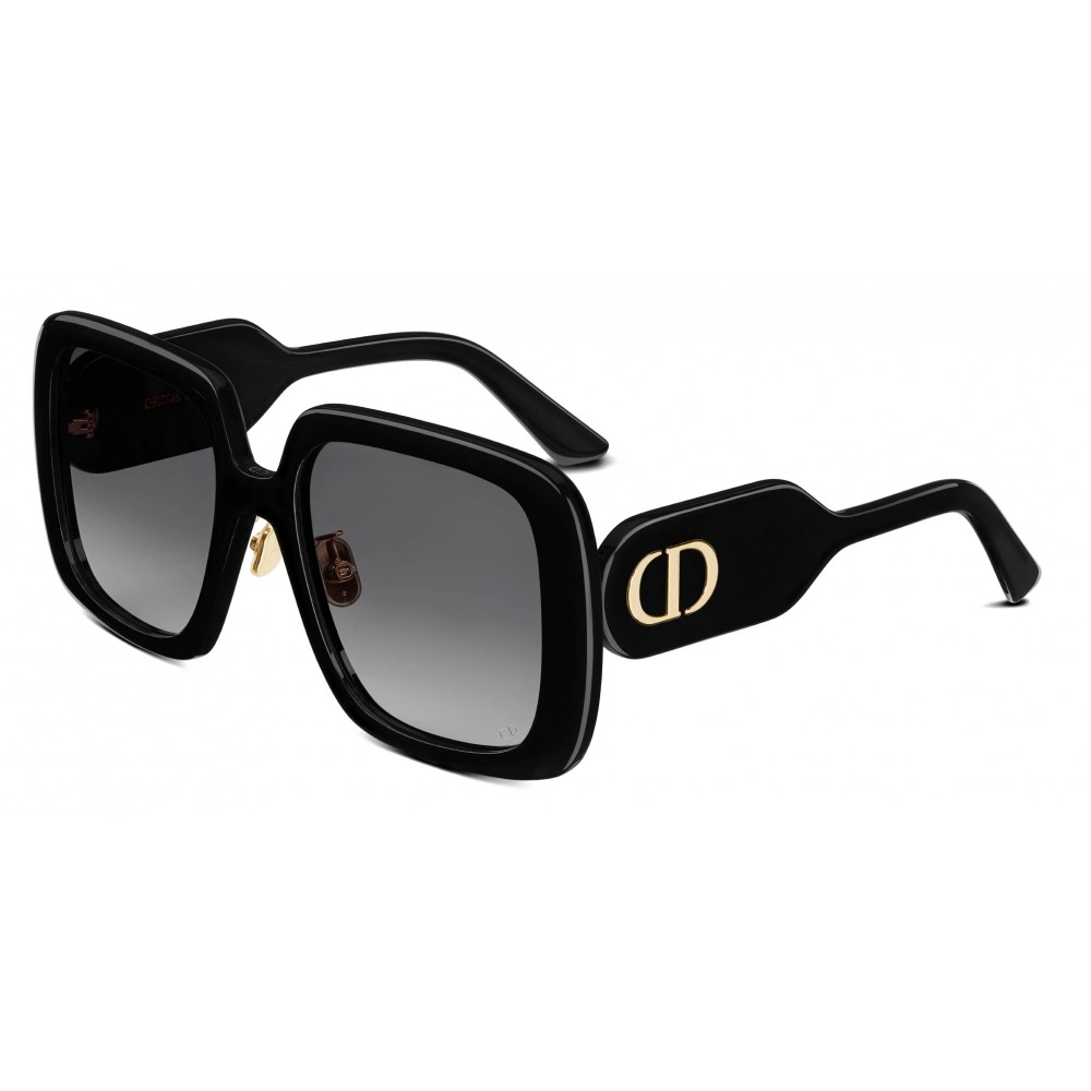 Dior DIORBOBBY S2F - 10A1 A - 56 Lunettes de soleil Noir Angulaire