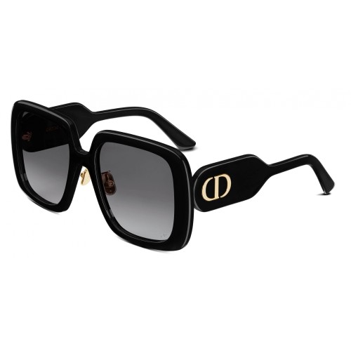 Dior DIORBOBBY S2F - 10A1 A - 56 Lunettes de soleil Noir Angulaire