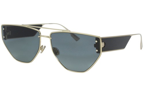 Dior DIORCLAN2 - J5G1I - 61 Lunettes de soleil Or, Noir Pilote (Aviateur)