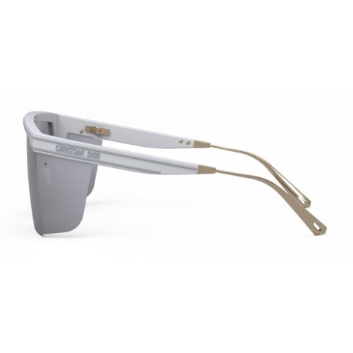 Dior DIORCLUB M1U - 51A4 - 137 Lunettes de soleil Blanc, Or Bouclier