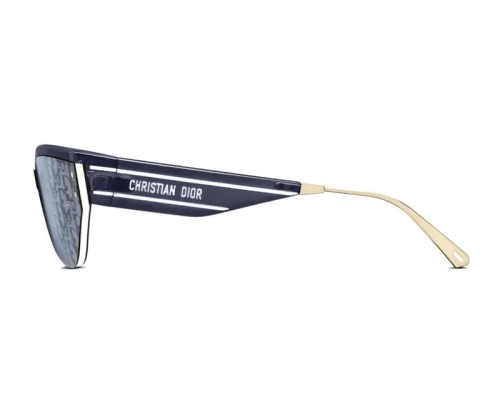 Dior DIORCLUB M3U - 30B8 A - 143 Lunettes de soleil Bleu, Or Aviateur