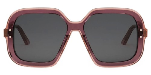 Dior DIORGIGHLIGHT S1I - 35A0 A - 57 Lunettes de soleil Brillant bourgogne-orange Carré