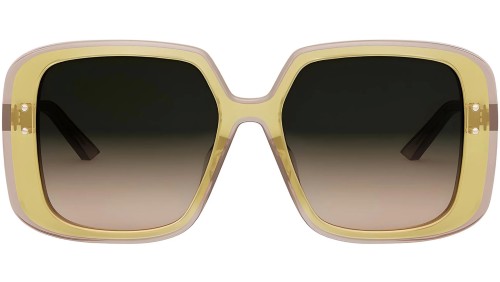 Dior DIORHIGHLIGHT S3F - 66F2 A - 56 Lunettes de soleil Rose, Jaune Angulaire