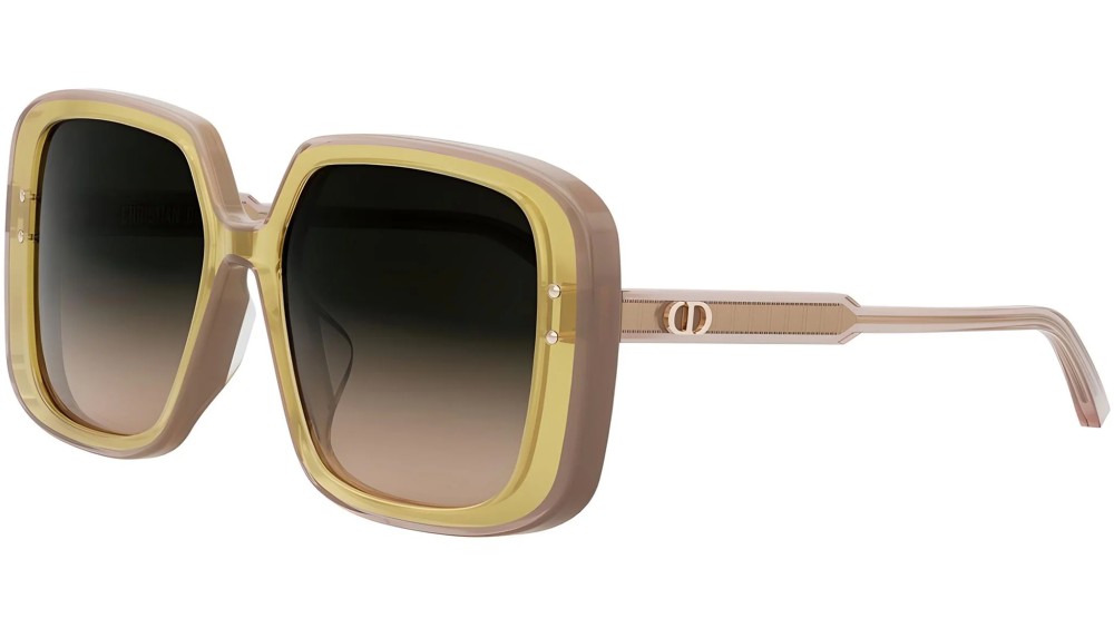 Dior DIORHIGHLIGHT S3F - 66F2 A - 56 Lunettes de soleil Rose, Jaune Angulaire