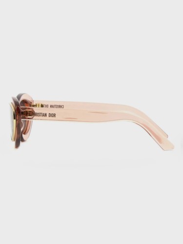 Dior DIORMETEOR B1I - 40A0 O - 146 Lunettes de soleil Rose, Transparent Œil de chat