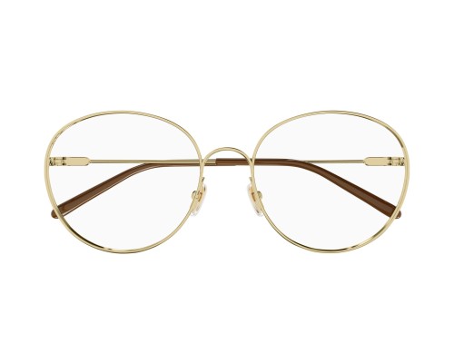 Chloé CH0209O - 001 - 53 Cadres optiques Or, Marron Rond