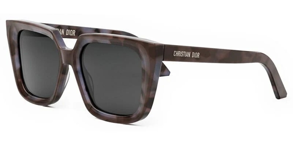 Dior DIORMIDNIGHT S1I - 28A0 O - 53 Lunettes de soleil Havane foncé Angulaire