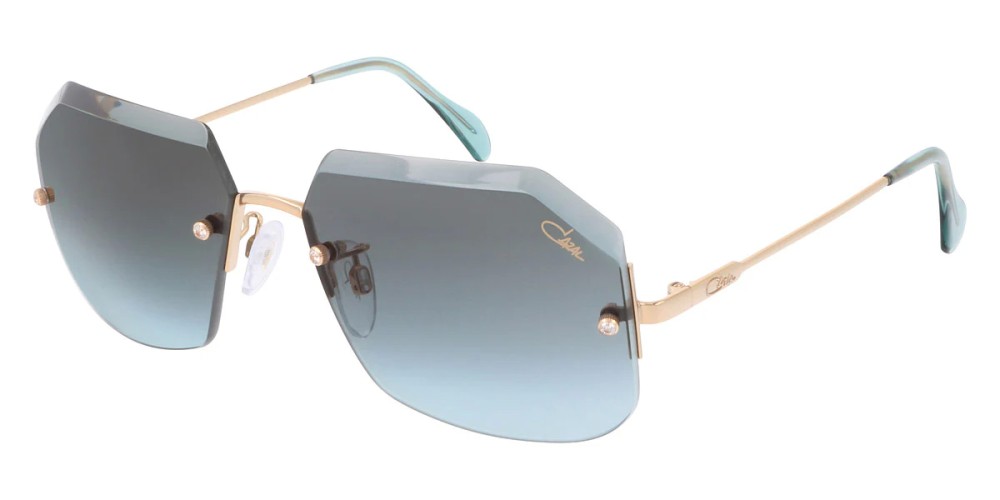 Cazal 217/3/3 - 001 - 60 Lunettes de soleil Or Angulaire