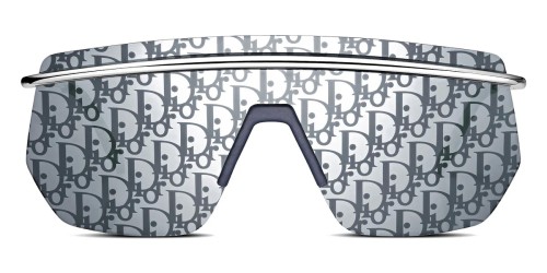 Dior DIORMOTION M1I - F0B8 - 145 Lunettes de soleil Argent, Vert Dessus plat