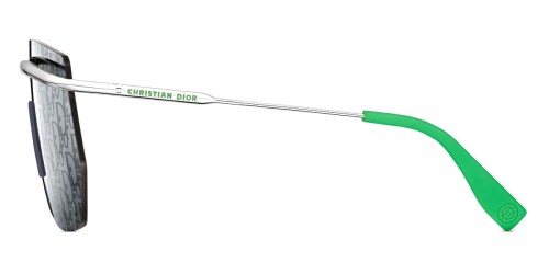 Dior DIORMOTION M1I - F0B8 - 145 Lunettes de soleil Argent, Vert Dessus plat