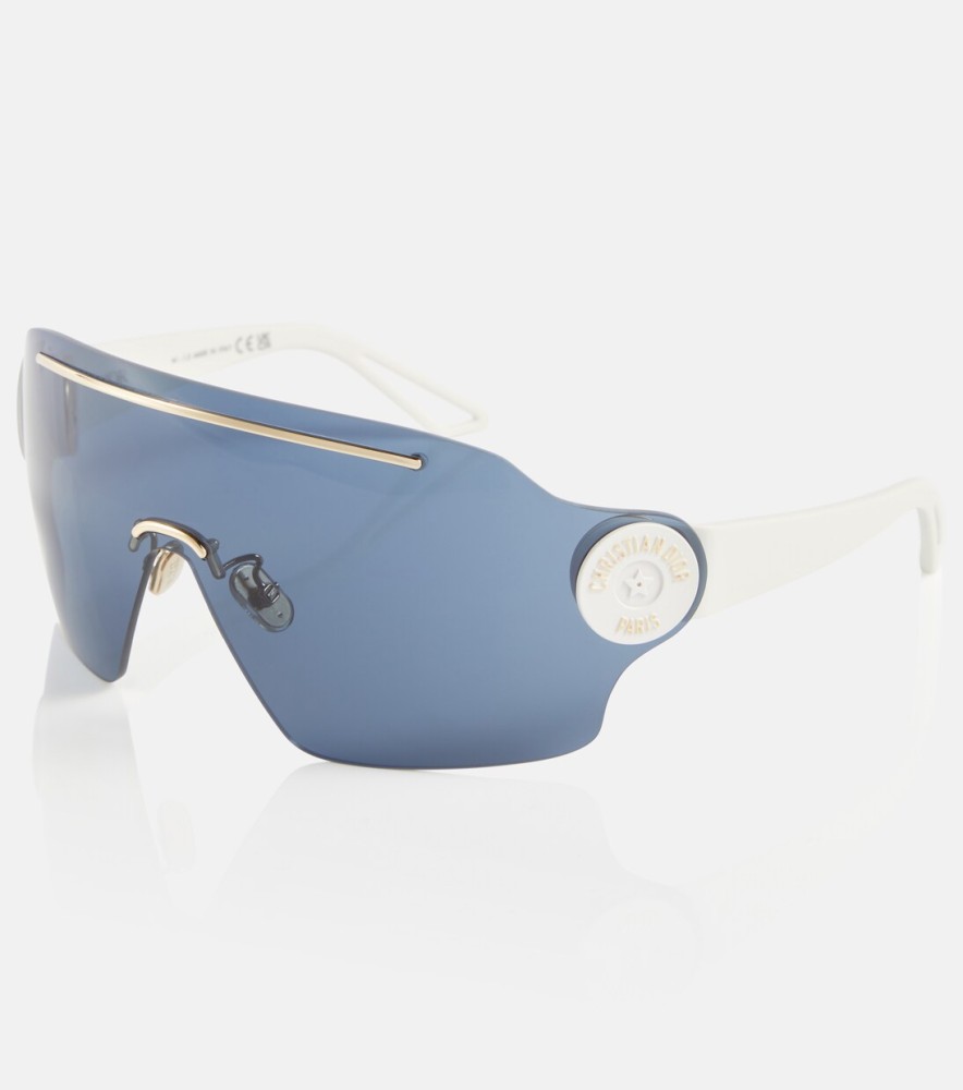 Dior DIORPACIFIC M1U - 96B0 - 142 Lunettes de soleil Blanc, Or Dessus plat