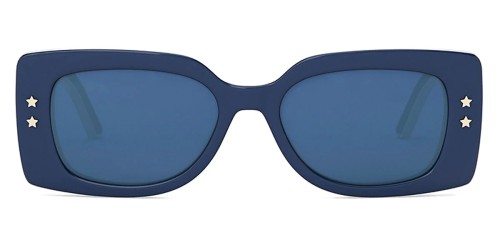 Dior DIORPACIFIC S1U - 30B0 A - 53 Lunettes de soleil Bleu, Blanc Angulaire