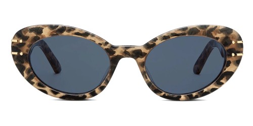 Dior DIORSIGNATURE B3U - 69B0 A - 51 Lunettes de soleil Tigre havane or Œil de chat
