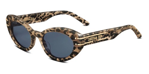 Dior DIORSIGNATURE B3U - 69B0 A - 51 Lunettes de soleil Tigre havane or Œil de chat
