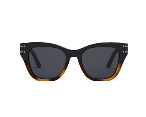 Dior DIORSIGNATURE B4I - 18A0 A - 52 Lunettes de soleil Noir-havane Angulaire