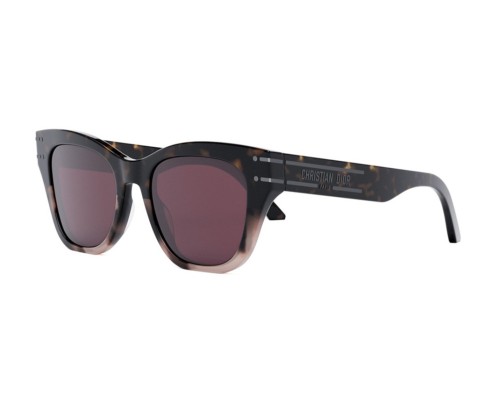 Dior DIORSIGNATURE B4I - 25D0 A - 52 Lunettes de soleil Havane Angulaire