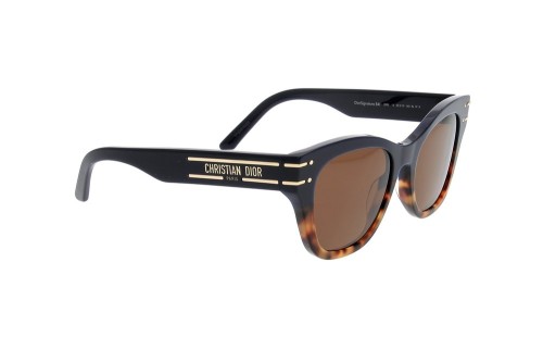 Dior DIORSIGNATURE B4I - 39F0 - 52 Lunettes de soleil Bleu et havane Angulaire